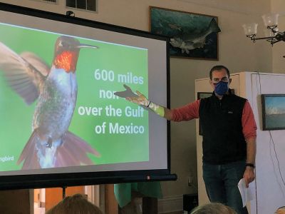 Marion Natural History Museum
On October 20, the Marion Natural History Museum’s after-school group spent time learning a little about our migrating bird populations. We found out that the Arctic tern migrates 50,000 miles, which is the longest distance of any bird. The ruby-throated hummingbird can migrate as far as Mexico and Central America in search of flowers and insects. We then went on a bird walk and managed to find a mourning dove, blue jay, European starling, black-capped chickadee, and belted kingfisher, among other birds. 
