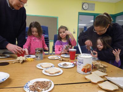 Bird Talks
 The Marion Natural History Museum after-school program had fun learning about how birds survive the winter, what they eat, and making homemade bird feeders during Wednesday’s afterschool program. Photos curtesy of Elizabeth Leidhold
