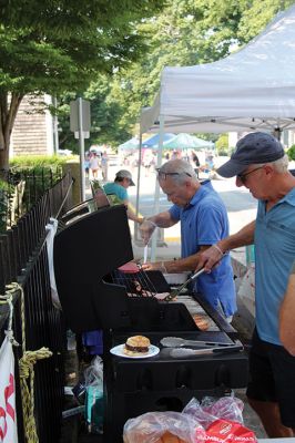 First Congregational Church of Marion Summer Fair
The First Congregational Church of Marion Summer Fair was held on July 27 with an effort to raise funds for the restoration of its clock tower. Main Street was closed to traffic so visitors could enjoy several booths full of goods for sale, along with sports equipment, while visiting the Penny Pinchers’ Exchange, a lobster roll or a burger or dog from the grill. A bake sale was conducted on church grounds. Photos by Mick Colageo
