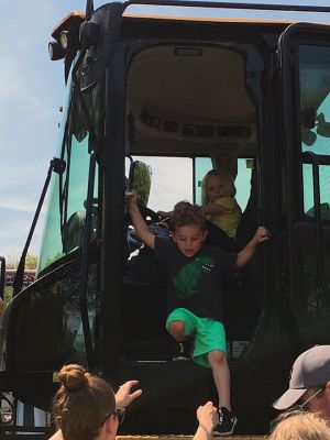 Touched-A-Truck
On Saturday May 21 children crawled into and Touched-A-Truck at Washburn Park in Marion. The event was sponsored by the Marion Recreation Department in partnership with Marion’s Police, Fire and DPW departments. Kids enjoyed freshly popped pop corn and the adjacent playground on a day that beamed with sunlight as bright as the smiles on little faces. Photos by Marilou Newell
