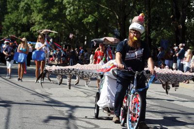 No Rain On This Parade 
The Marion 4th of July parade on Tuesday went on as planned, winding through the village streets and receiving the usual fanfare. Photos by Jean Perry
