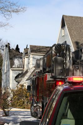 Early Morning Fire
The Marion Fire Department responded to an early morning fire on Bullivant Farm road on Wednesday February 16, 2011. Photo by Paul Lopes
