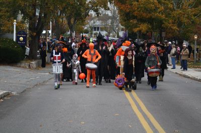 2013 Marion Halloween Parade
Lead by the Sippican School Drum Line and the Witches of the Marion Art Center the annual parade once again filled the streets in Marion with hundreds of ghosts, ghouls, and M&Ms. Photos by Paul Lopes 
