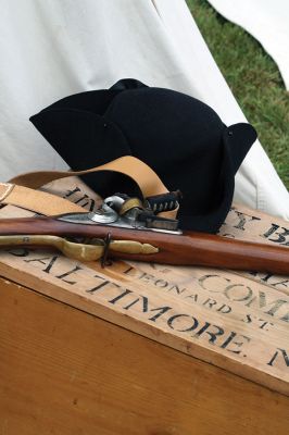 Living History 
It looked like July 8, 1776 at Silvershell Beach in Marion this past Saturday. Folks from the Fairhaven Village Militia and Wareham Militia Group in conjunction with Marion Recreation and the Marion Cultural Council took spectators back in time to Colonial Massachusetts during a weekend-long encampment at the beach. Participants in olde-tyme apparel demonstrated what life was like in the 1770s during the Revolutionary War through demonstrations of drilling, cooking, and flintlock musket use. Photos by Jean 
