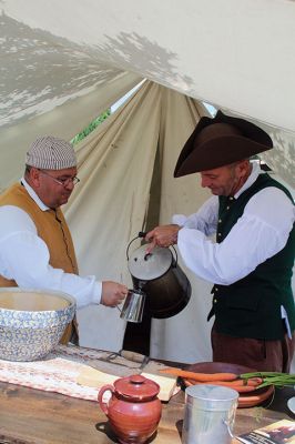Silvershell Encampment
History was once again alive on Sunday, August 12, for the 2018 Silvershell Encampment in Marion. Participants setting up camp represented Fairhaven and its surrounding towns, as well as Wareham, Rehoboth, Yarmouth, and Rhode Island. Photos by Jean Perry
