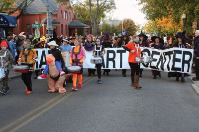 Marion Art Center Halloween Parade 
It looked as though nearly a thousand people came out for the Marion Art Center Halloween Parade on Monday, October 31. The event gets bigger and better every year, it seems, judging by the number of people and the degree of creativity when it comes to the costumes. Photos by Jean Perry
