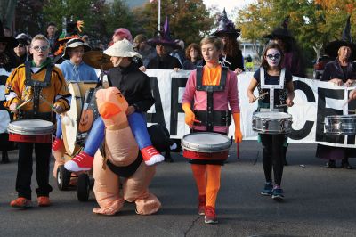 Marion Art Center Halloween Parade 
It looked as though nearly a thousand people came out for the Marion Art Center Halloween Parade on Monday, October 31. The event gets bigger and better every year, it seems, judging by the number of people and the degree of creativity when it comes to the costumes. Photos by Jean Perry
