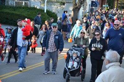 Marion Halloween Parade 2017
Halloween in the Marion village is one event that shouldn’t be missed! Hundreds upon hundreds of little ghosts, ghouls, and goblins took to the streets to show off their costumes and follow it up with some treats (no tricks) and refreshments at the Marion Music Hall, sponsored by those very kind witches at the Marion Art Center. The Sippican School students led the parade under the direction of Hannah Moore. Photo by Paul Lopes
