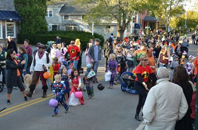 Marion Halloween Parade 2017
Halloween in the Marion village is one event that shouldn’t be missed! Hundreds upon hundreds of little ghosts, ghouls, and goblins took to the streets to show off their costumes and follow it up with some treats (no tricks) and refreshments at the Marion Music Hall, sponsored by those very kind witches at the Marion Art Center. The Sippican School students led the parade under the direction of Hannah Moore. Photo by Paul Lopes
