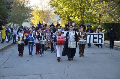 Marion Halloween Parade 2017
Halloween in the Marion village is one event that shouldn’t be missed! Hundreds upon hundreds of little ghosts, ghouls, and goblins took to the streets to show off their costumes and follow it up with some treats (no tricks) and refreshments at the Marion Music Hall, sponsored by those very kind witches at the Marion Art Center. The Sippican School students led the parade under the direction of Hannah Moore. Photo by Paul Lopes
