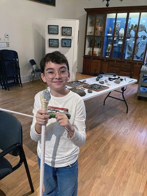 Marion Natural History Museum
The Marion Natural History Museum would like to thank Jim Pierson for his presentation on an introduction to Backyard Archaeology for our afterschool group. The students had a chance to take a close look at some of the artifacts he's found in his backyard and were shown how to use a metal detector to help find some of these items. 
