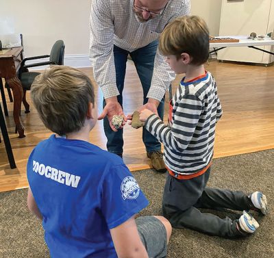 Marion Natural History Museum
The Marion Natural History Museum would like to thank Jim Pierson for his presentation on an introduction to Backyard Archaeology for our afterschool group. The students had a chance to take a close look at some of the artifacts he's found in his backyard and were shown how to use a metal detector to help find some of these items. 
