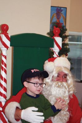 Breakfast with Santa
Marion’s Police Brotherhood held its 3rd annual toy drive and pancake breakfast with Santa at Sippican School on December 6. Families were asked to bring new unwrapped toys, and in return they were given a delicious pancake breakfast and a photo with Santa. The toys are being donated to the Justice Resource Institute, which provides a wide range of services to at-risk families and individuals. Photos by Marilou Newell
