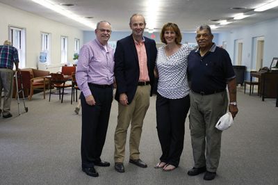 A Sacred Space 
The Town of Marion celebrated the grand opening of the Benjamin D. Cushing Community Center on August 12 with an Open House, welcoming the general public to view the results of a months-long renovation that converted the old VFW Post #2425 building into a center for seniors and all residents to enjoy. The VFW post donated the building to the Town after it disbanded last year. Photos by Jean Perry
