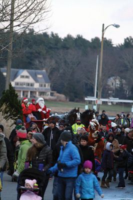 Marion Holiday Stroll
 It was all about Santa on December 10 for the annual Marion Holiday Stroll, although at first the Grinch stole the show (but not Christmas) until Santa made his big arrival at Town Wharf to the chanting of his name, stealing back from the Grinch his rightful place as the center of attention. Photos by Jean Perry
