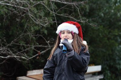 Marion Holiday Stroll 
Here Comes Santa Claus! – Santa made his big entrance to the Marion Holiday Stroll on Sunday, December 8, from across Sippican Harbor on his ‘water sleigh’ to the crowd that awaited him at the Town Wharf. The holiday stroll is the perfect way to get into the holiday spirit and capture a bit of that Christmas magic. Photo by Jean Perry
