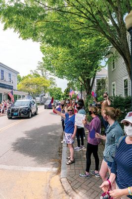 Hannah Strom Homecoming 
Hundreds of supporters lined the sidewalks along Front Street in Marion village on June 3 to welcome home Hannah Strom. After spending several months in hospitals in Florida and Boston, the Tabor Academy graduate and member of the Holy Cross women's rowing team returned to her Pitcher Street residence to continue her recovery from severe injuries sustained in a January 15 collision with a pickup truck in Vero Beach that took the life of her teammate Grace Rett and injured her coach and several other teammat
