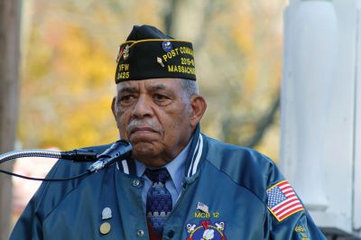 Marion Veterans Day Observance
During the Marion Veterans Day observance on Friday morning, the townspeople of Marion expressed a heartfelt thank you to the Benjamin D. Cushing VFW Post 2425, which in return gave a moving farewell as it disbanded this year and donated the VFW building to the town. Emotions were evident on the faces of the VFW Post 2425 members, as well as selectmen and those in attendance. Photos by Jean Perry
