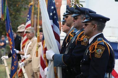 Marion Veterans Day Observance
During the Marion Veterans Day observance on Friday morning, the townspeople of Marion expressed a heartfelt thank you to the Benjamin D. Cushing VFW Post 2425, which in return gave a moving farewell as it disbanded this year and donated the VFW building to the town. Emotions were evident on the faces of the VFW Post 2425 members, as well as selectmen and those in attendance. Photos by Jean Perry
