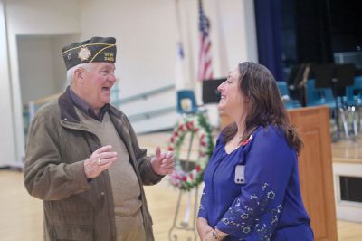 Marion Veterans Day
Following the town’s Veterans Day observance, the Marion Council on Aging hosted a lunch for veterans at the Benjamin D. Cushing Community Center. Photos courtesy Robert Pina
