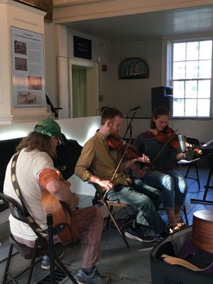 Mattapoisett Museum
The Mattapoisett Museum is once again hosting Open Mic Night on the third Friday of each month. Musicians from a variety of genres took turns performing to a full house. Photos by Marilou Newell
