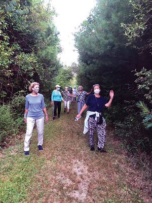 Woman’s Club Walks
The Mattapoisett Woman’s Club has begun a “Woman’s Club Walks” every Monday at 8:00 am. Members wishing to walk several miles at a different location each week can look up the location of the walk at mattapoisettwomansclub.org. Members, guests, and people interested in joining the Woman’s Club can look up the location and meet each week. All participants will wear masks and keep appropriate social distancing. The walk on August 24 will take place on the Munn Property of the Mattapoisett Land Trust. 
