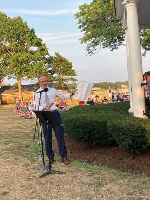 Mattapoisett Town Band 
On Wednesday, July 30, the Mattapoisett Town Band held its 125th anniversary concert at Shipyard Park. The band, under Band Director Jayson Newell, played songs from throughout their long history. Photos by Marilou Newell
