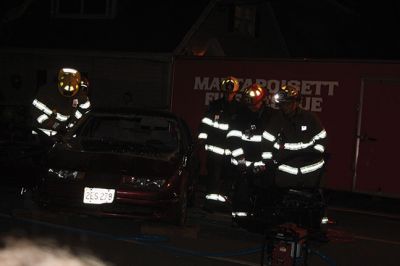 Mattapoisett Fire Department Open House
Thursday, October 13 was the Annual Mattapoisett Fire Department Open House at the fire station. During open house, families can tour the station, enjoy refreshments, make crafts, try out the fire hose, and watch demonstrations such as the Jaws of Life extraction and the much-anticipated fire extinguishing event. Photos by Jean Perry
