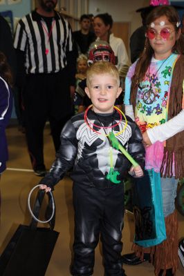 Annual Halloween Costume Contest 
The Mattapoisett Police Department’s Annual Halloween Costume Contest had spectators spinning in circles as the most creative than ever costumes paraded around the Center School gymnasium Thursday night. The costumes were such a hit, even the judges had a hard time choosing the winners of each age group. Photos by Jean Perry
