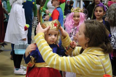 Annual Halloween Costume Contest 
The Mattapoisett Police Department’s Annual Halloween Costume Contest had spectators spinning in circles as the most creative than ever costumes paraded around the Center School gymnasium Thursday night. The costumes were such a hit, even the judges had a hard time choosing the winners of each age group. Photos by Jean Perry
