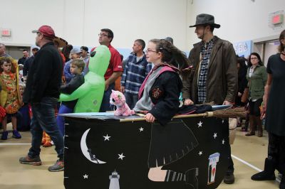 Annual Halloween Costume Contest 
The Mattapoisett Police Department’s Annual Halloween Costume Contest had spectators spinning in circles as the most creative than ever costumes paraded around the Center School gymnasium Thursday night. The costumes were such a hit, even the judges had a hard time choosing the winners of each age group. Photos by Jean Perry
