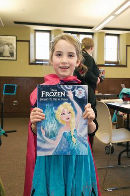 “Frozen” at the Library
While it was warm and sunny outdoors, it was “Frozen” inside the Mattapoisett Library on Friday, February 19. Young library patrons enjoyed a number of Disney’s “Frozen” activities, with even a few Elsas stopping by to join in the fun. Photos by Colin Veitch
