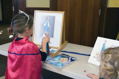 “Frozen” at the Library
While it was warm and sunny outdoors, it was “Frozen” inside the Mattapoisett Library on Friday, February 19. Young library patrons enjoyed a number of Disney’s “Frozen” activities, with even a few Elsas stopping by to join in the fun. Photos by Colin Veitch
