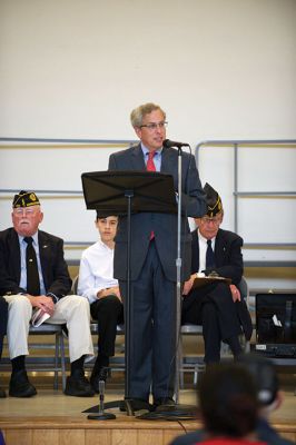 Mattapoisett Memorial Day
The rainy weather kept the Monday Memorial Day observances inside in Marion and Mattapoisett and, although the parades were both canceled, plenty of residents turned out to remember the brave souls we lost in war and honor their memories. Mattapoisett photos by Colin Veitch and Marion photos by Denzil Ernstzen 
