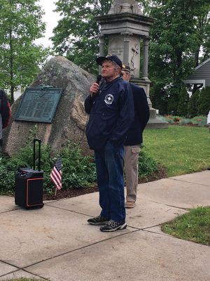 Mattapoisett Memorial Day
The Florence Eastman Post 280 of the American Legion held Memorial Day observances at the war memorials located on the Mattapoisett Library grounds. Photos by Marilou Newell
