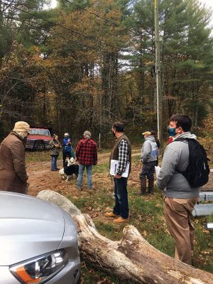 Mattapoisett Planning Board
Members of the Mattapoisett Planning Board, Historical and Conservation Commissions, along with abutters and interested parties, met for a site visit on October 25 with members of SunRaise Solar, LLC, who propose to construct a more than 7-megawatt solar array on property located off Randall Lane. A Planning Board meeting on October 19 opened a site plan review hearing heavily attended by abutters who expressed their concerns regarding the historic stone bridge over River Road and the suitability of Randall
