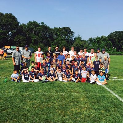 Mattapoisett Rec Free Flag Football 
The Mattapoisett Rec Free Flag Football Clinic at Mariner Youth Soccer Fields Saturday was a huge success. They had 44 children attend and had 9 ORR Varsity Football Players come to lead the warm up and run the drill stations. “The kids loved it and it was great to have the support from the new High School Varsity Football Coach Justin Kogler, “ Greta Fox
