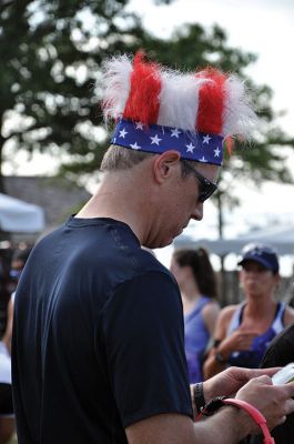 Race to the Finish 
July 4th morning in Mattapoisett means its time for the annual Mattapoisett July 4th Road Race, a five-miler that starts and finishes at Shipyard Park. The proceeds fund scholarships to ORR graduates. Photos by Sarah French Storer
