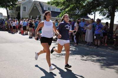 Race to the Finish 
July 4th morning in Mattapoisett means its time for the annual Mattapoisett July 4th Road Race, a five-miler that starts and finishes at Shipyard Park. The proceeds fund scholarships to ORR graduates. Photos by Sarah French Storer
