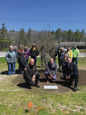 Mattapoisett Tree Committee 
On Arbor Day, April 29th, the Mattapoisett Tree Committee gathered at Town Hall to raise the flag commemorating the day. Mattapoisett has been a Tree City for 14 years. Photos by Marilou Newell - May 5, 2022 edition
