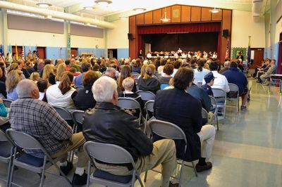 Mattapoisett Veteran's Day 2014
Mattapoisett came out to support its veterans on Veteran’s Day at Old Hammondtown School. Guest Speaker U.S Army LTC Todd Johnson spoke about “service” and how it brings us all together as Americans. Photos by Jean Perry 
