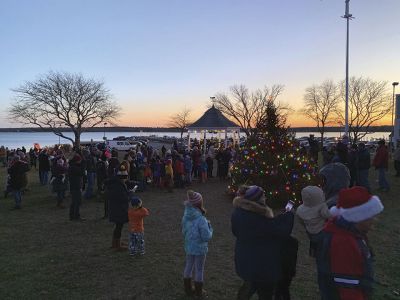 Tree Lighting in Shipyard Park
Mattapoisett held its annual tree lighting at Shipyard Park on Saturday, December 8, treating hundreds to an afternoon of festivities that included live Christmas music, free food courtesy of local restaurants, time to chill with Santa, and, of course, the excitement of the town’s tree lit up for the first time. Photos by Jean Perry
