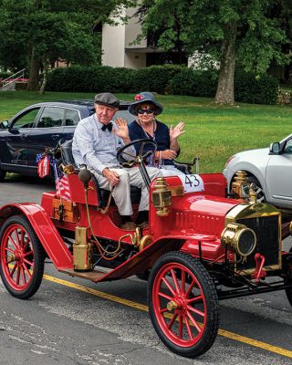 Marion 4th of July Parade
Marion Town Administrator Jay McGrail and Select Board members Norm Hills, John Waterman, and Randy Parker walked the Independence Day parade route on Monday morning along with veterans, marching bands, Boy and Girl Scout troops, youth baseball teams, decorated floats, fire engines, and a convoy of antique cars. Beginning at the Town House, the parade route went up Spring Street, then east on Route 6 before going right onto Front Street all the way down to Main Street and back up to Spring. Photos by Ryan F
