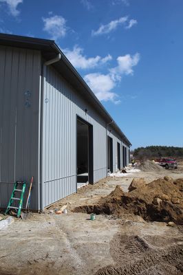 Marion Department of Public Works
The Marion Department of Public Works will be moving this year into a new facility nearing its completion at Benson Brook. The project is coming in under budget. Photos by Mick Colageo
