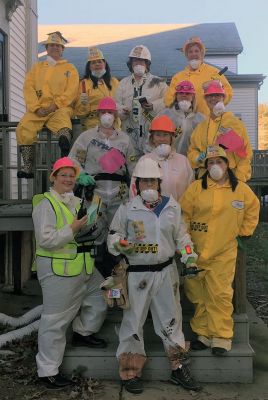 Marion Town House
Every Halloween, the employees at the Marion Town House coordinate their costumes. Top L-R: Michele Bissonnette, Terri Santos, Judy Mooney, Maureen Murphy. Middle L-R: Linda Dessert, Annita Donovan, Cindy Visotski, Lissa Magauran. Bottom L-R: Anne Marie Tobia, Kathy Kearns, Donna Hemphill. Photo courtesy Donna Hemphill
