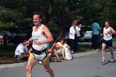 Marion 5K
Approximately 448 runners participated in the 14th Annual Marion Village 5K on June 26, 2010. The community race raised approximately $6,000 for the Marion Recreational Committee that maintains playground equipment, baseball fields and otherwise enhances the recreational opportunities in Marion. 22-year old Brendan Medeiros of Fall River finished in first place with a time of 16:47. Photo by Laura Pedulli.
