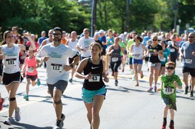 Marion Village 5K
The number of participants in this year’s Marion Village 5K might have been down slightly according to race organizers, but the sentiment of fun and competition certainly was not on Saturday, June 25. Taking first place for men was Andrew Sukeforth of Middleboro with a time of 15:43, and Meg Hughes of Rochester won first place in the women’s division with a time of 19:50. The annual 5K race that winds its way through scenic Marion village is now in its 20th year. Photos by Colin Veitch
