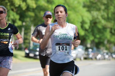 Marion Village 5K
The number of participants in this year’s Marion Village 5K might have been down slightly according to race organizers, but the sentiment of fun and competition certainly was not on Saturday, June 25. Taking first place for men was Andrew Sukeforth of Middleboro with a time of 15:43, and Meg Hughes of Rochester won first place in the women’s division with a time of 19:50. The annual 5K race that winds its way through scenic Marion village is now in its 20th year. Photos by Colin Veitch
