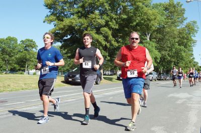 Marion Village 5K
The number of participants in this year’s Marion Village 5K might have been down slightly according to race organizers, but the sentiment of fun and competition certainly was not on Saturday, June 25. Taking first place for men was Andrew Sukeforth of Middleboro with a time of 15:43, and Meg Hughes of Rochester won first place in the women’s division with a time of 19:50. The annual 5K race that winds its way through scenic Marion village is now in its 20th year. Photos by Colin Veitch
