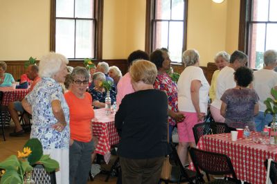 Marion COA
On August 1, the Marion COA and Friends of the Marion COA recognized Joanne Mahoney for her efforts in securing the Marion Music Hall for social activities and for drawing attention to the needs of senior citizens in the community. Photo by Marilou Newell
